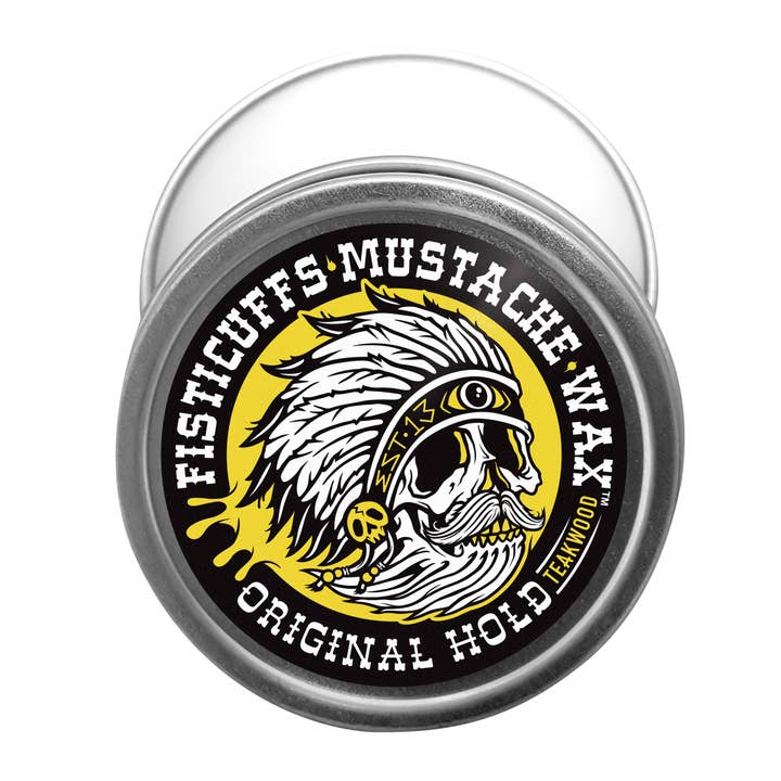 Grave Before Shave – Großhandel Haarwachs – Herren – Fisticuffs Schnurrbartwachs 1 oz. Runddose3