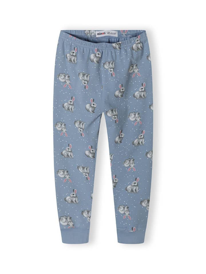 ljusblå Flickor 2-pack långärmade pyjamas med ribbade muddar ljusblå 9m-8y för wholesale på Faire15