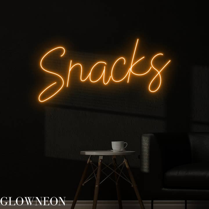 Glow Neon - Wholesale Neon Sign - Snacks Neon Sign, Snacks Led Sign, Grocery Store Wall Decor3