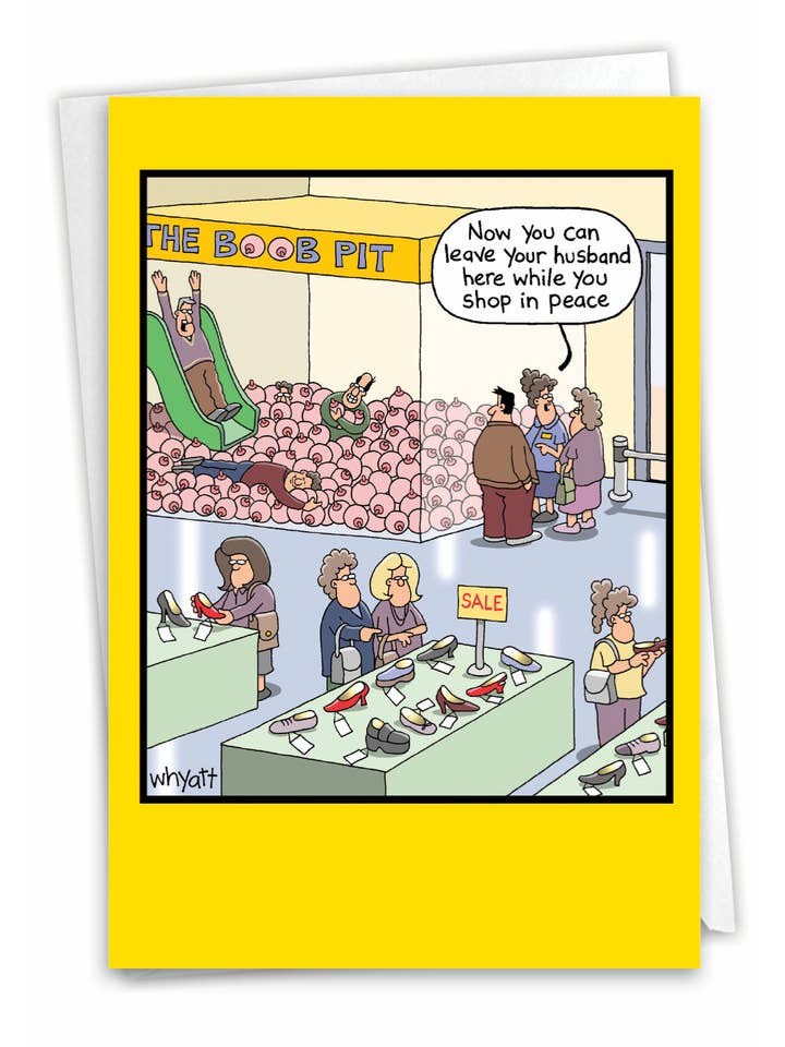 NobleWorks - Boob Pit - All Occasions Card for wholesale by NobleWorks