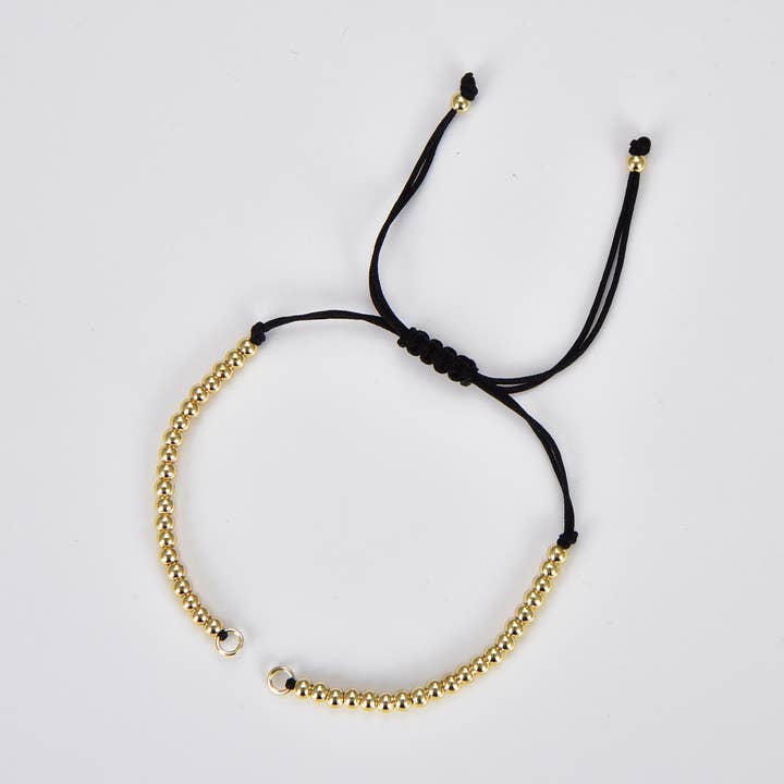 Gold Filled Semi Finished Adjustable Bracelet Cord, BR035 for wholesale by Beads Creation