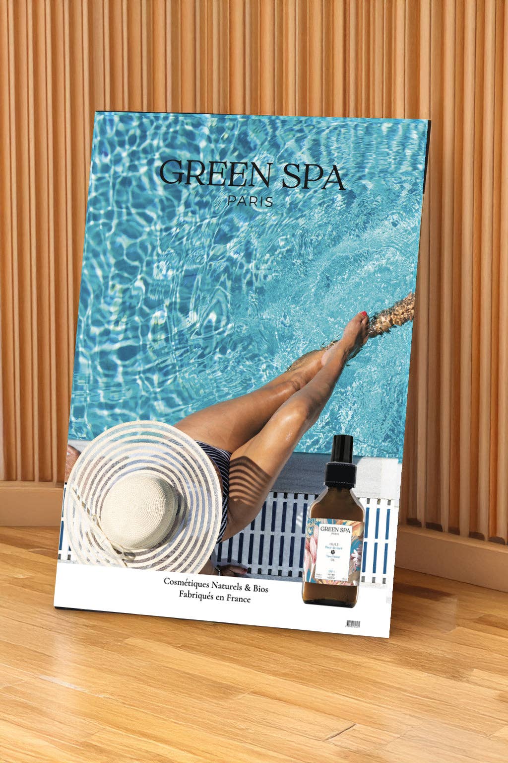 Green Spa – Engroshandel Bade- og kropssæt – Institutionel Staffeli 750x1150 mm (transportpalle udelukkende i det kontinentale Frankrig)0