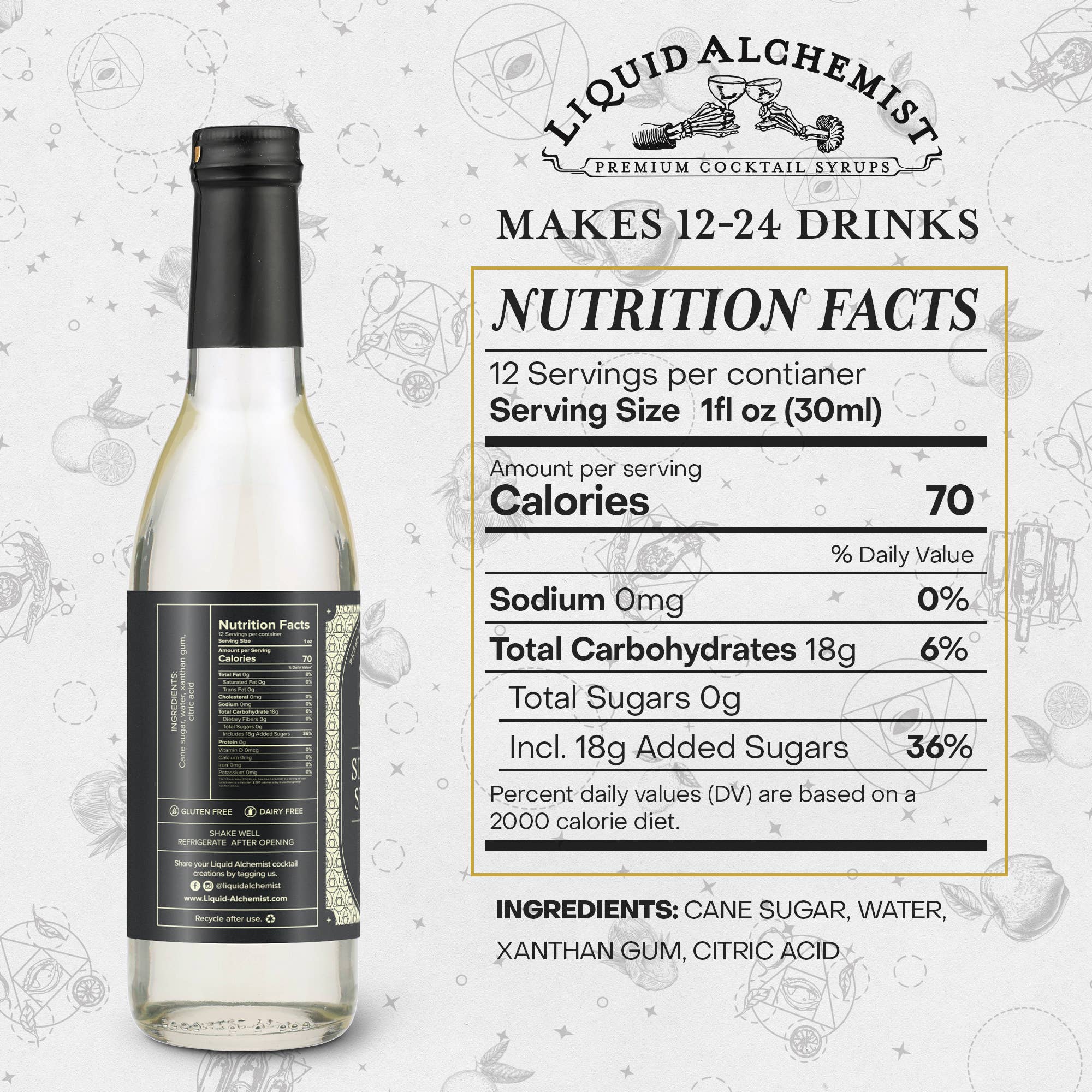 Liquid Alchemist Syrups – Mistura de coquetel/xarope por atacado – Xarope Simples5