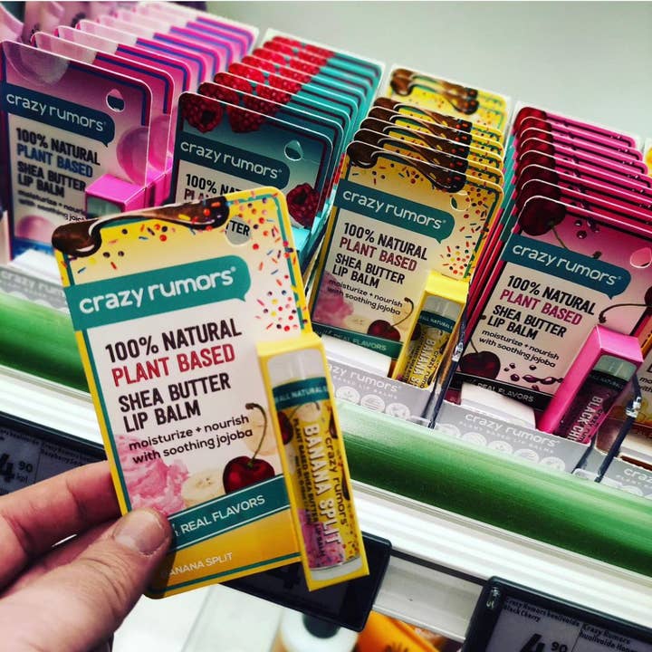 Crazy Rumors - Wholesale Lippenbalsem - 100% Natuurlijke Veganistische Gingerbread Lippenbalsem met Hangkaart1