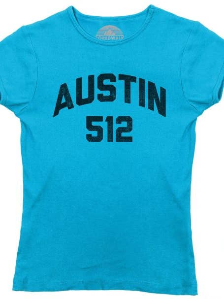Boredwalk - Wholesale Screen Printed T-Shirt - Women's - Women's Austin 512 Area Code T-Shirt