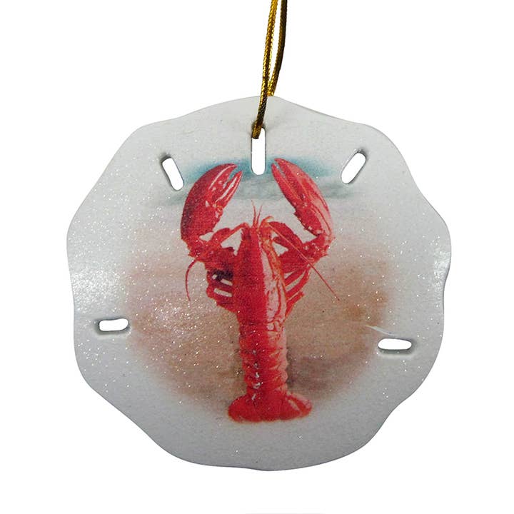 CB Home Collection - Wholesale Ornament - 3.75" Lobster Sand Dollar Christmas Ornament