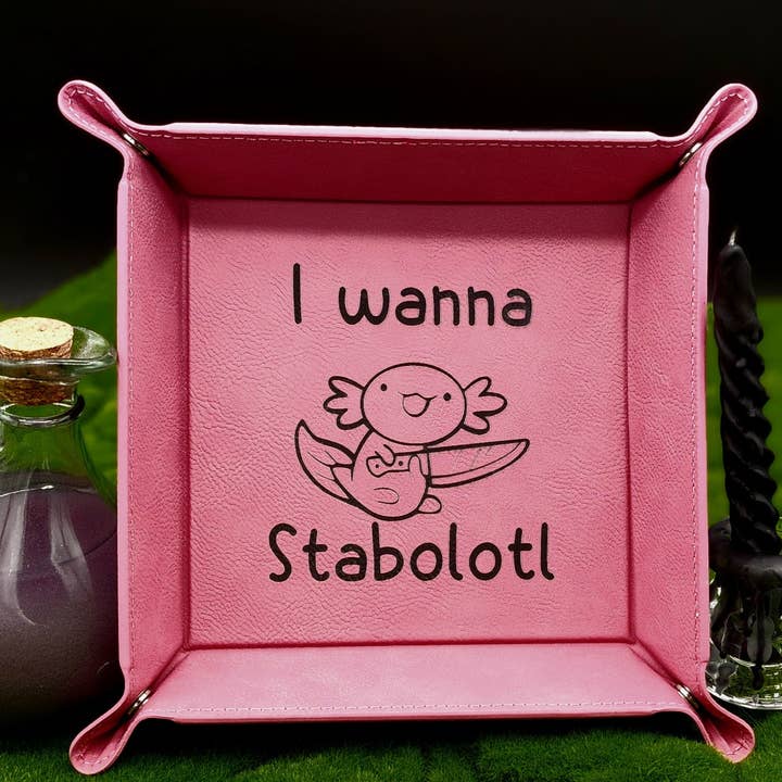 Axolotl DND Dice Tray / Flat Pack Multiple Colors for wholesale by Triangle Treasury