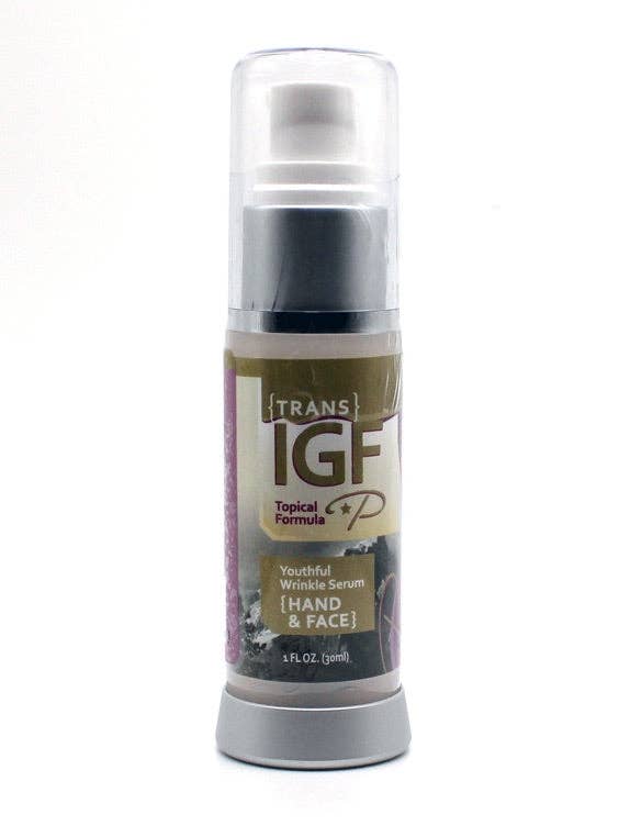 Sérum pour les mains et le visage TRANS IGF - Sérum anti-rides jeunesse pour la vente par Pure Factors