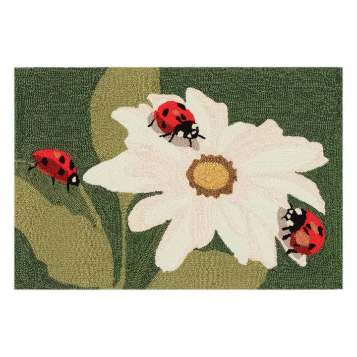 Frontporch Ladybugs Indoor/Outdoor Rug for wholesale by Liora Manne