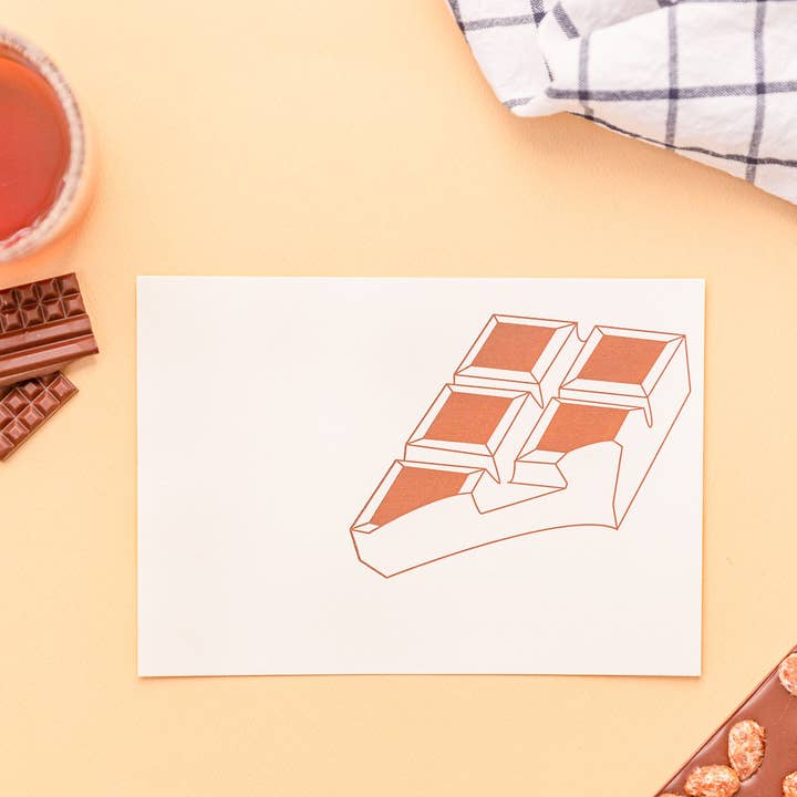 Chocolate Bar Card for wholesale by Kraftille