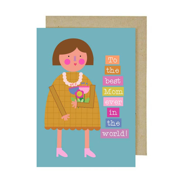 Det bästa mamma gratulationskortet - Mors dag söta kort för wholesale av karen thaco