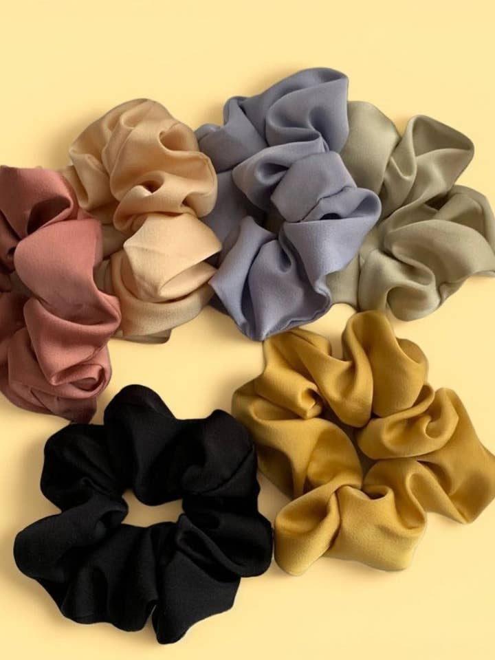 GIFTY - Luxury Satin Scrunchies (Vibrant Colors) for wholesale by WEST AUSSIE SUPPLIES