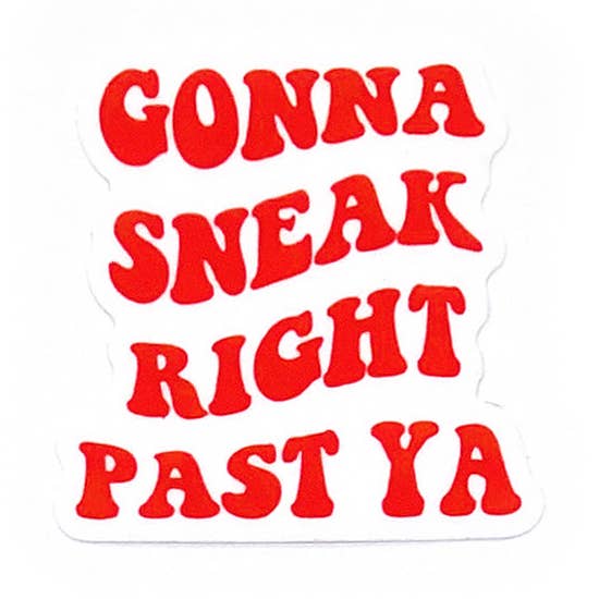 Sneak Past Ya Sticker - Pack of 24 for wholesale by 218 Clothing + Gift