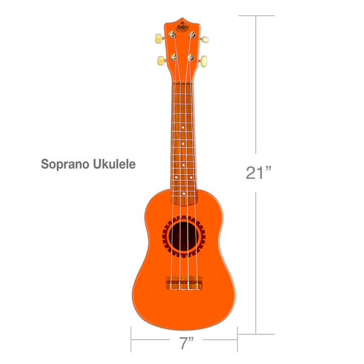 Coconut Outdoor - Wholesale Musical Instrument - KaKo'o Ukuleles - Sunrise Orange Ukulele (Solid Pack)1