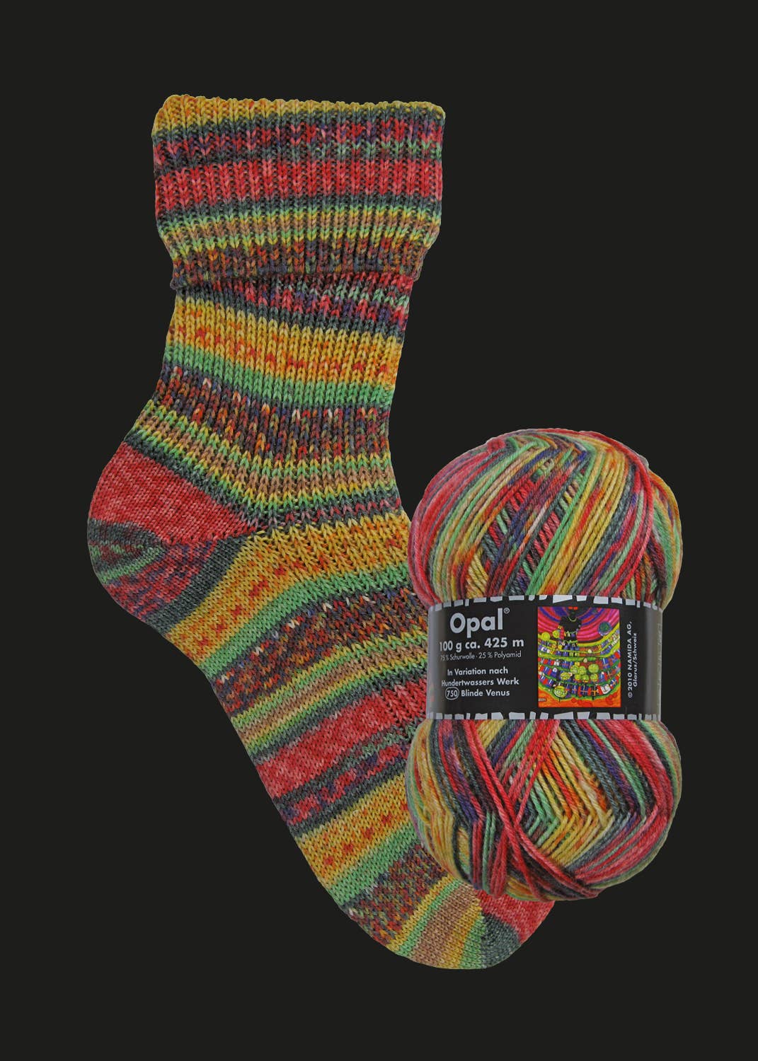 SCHULANA - Wholesale Yarn - OPAL sock yarn after Hundertwasser 4-ply24