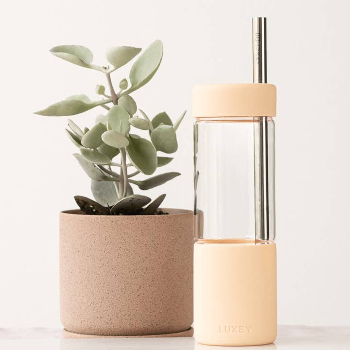 PALHINHAS DE AÇO INOXIDÁVEL PRATEADAS—3 unidades { Compatível com Copo Grande Studio 20oz } por atacado de Luxey Cup