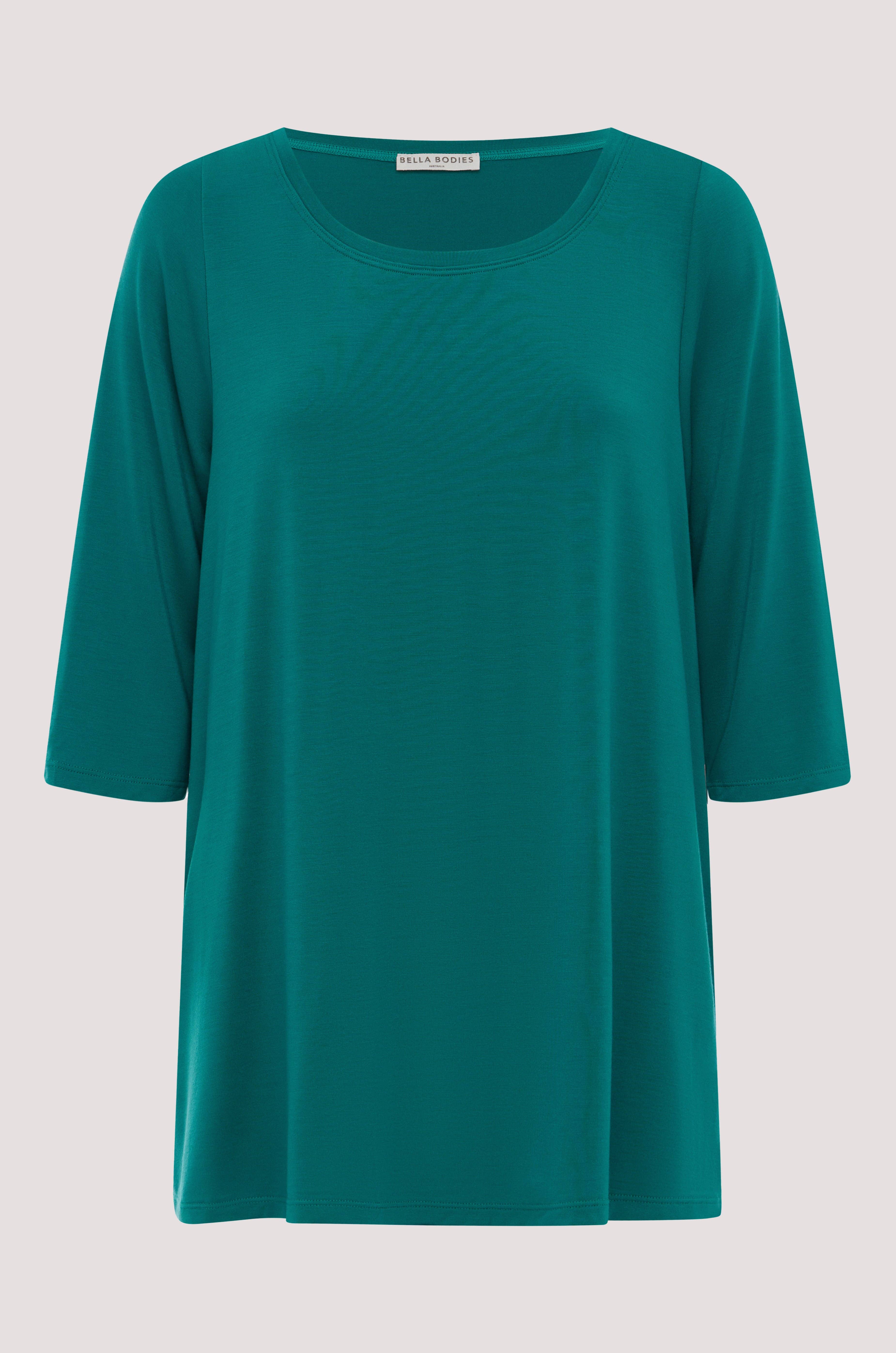Bella Bodies Australia - Wholesale T-Shirt - Women's - BioLuxe™ Half Sleeve Swing T-Shirt12