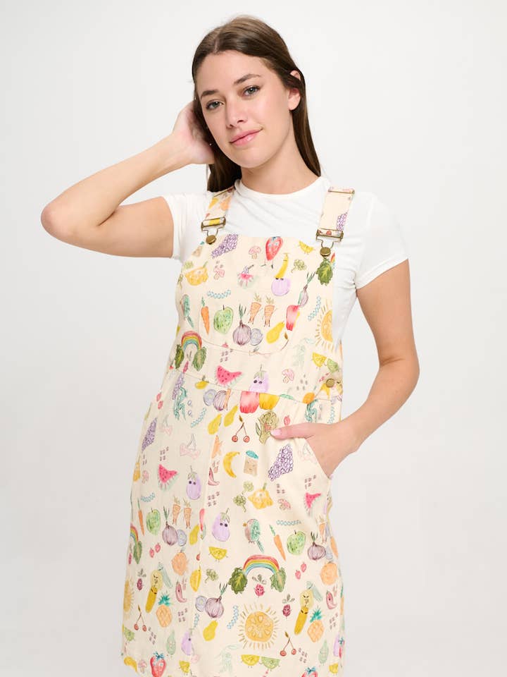 CHERRIES AND BERRIES PRINT SKIRTALLS for wholesale by SM WARDROBE