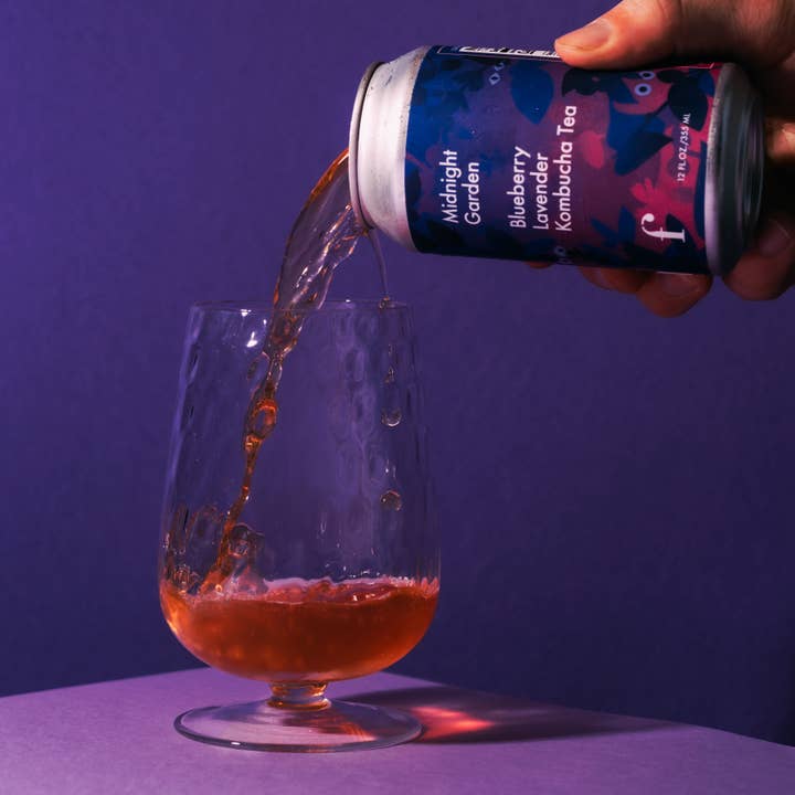 Figment Kombucha - Wholesale Kombucha - "Midnight Garden" Blueberry Lavender Kombucha - 12-pack1