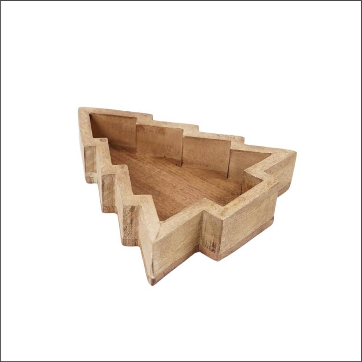 Mini Art Products – wholesale Juldekoration – Julgranslåda – Mangoträ – 25 cm