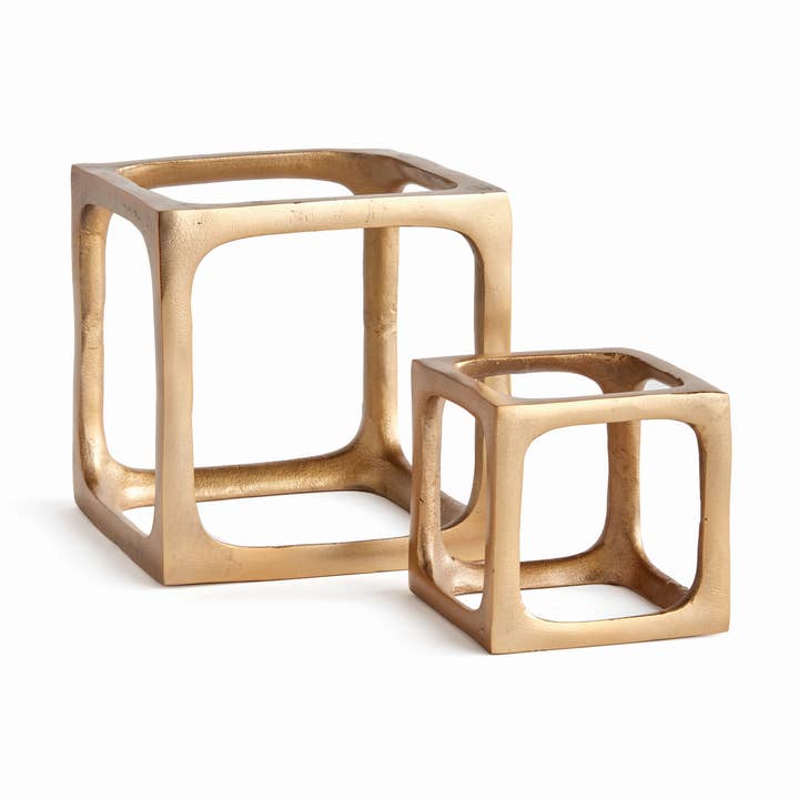 Cubist Sculptures, Gold for wholesale by Napa Home & Garden
