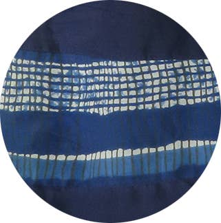 Epigram - Wholesale Grocery/Shopping Bag - Navy blue lined cotton shopping bag with Japanese-style band2