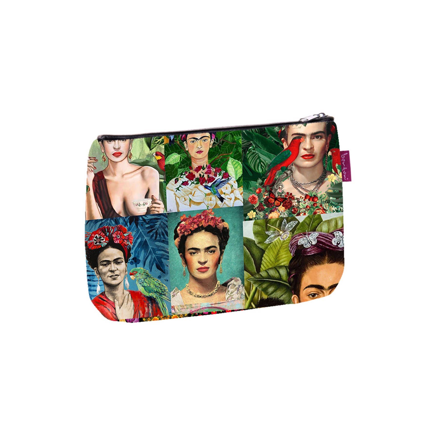 IngrossoBertoni by INCI Srl - Wholesale Makeup/Cosmetic Bag - Modern Frida Solo Bertoni Line Canvas Clutch