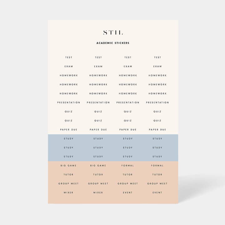 Academic Stickers for wholesale by Stil Classics