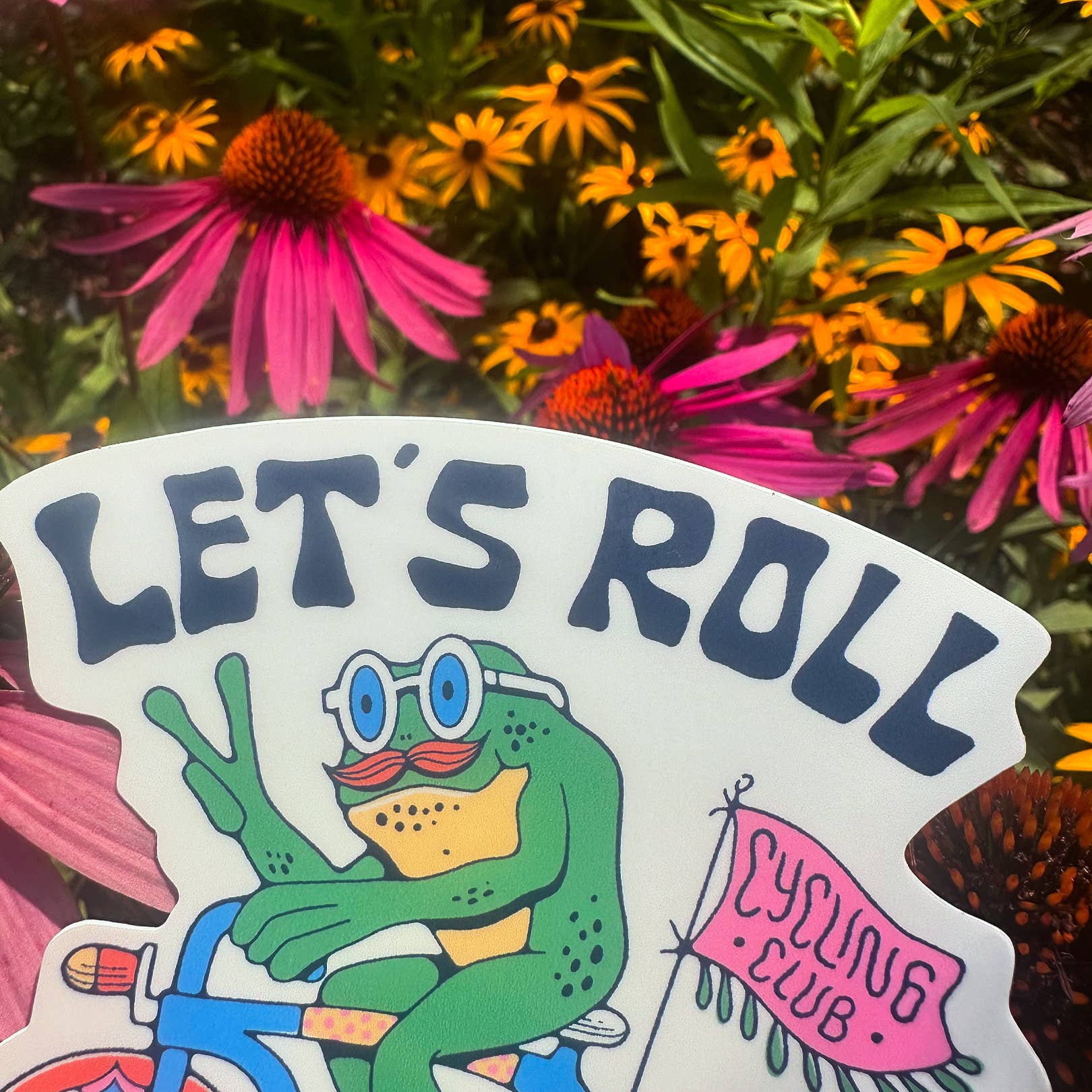 Menottees - Wholesale Sticker - Let's Roll Frog (wielerclub) | Sticker7