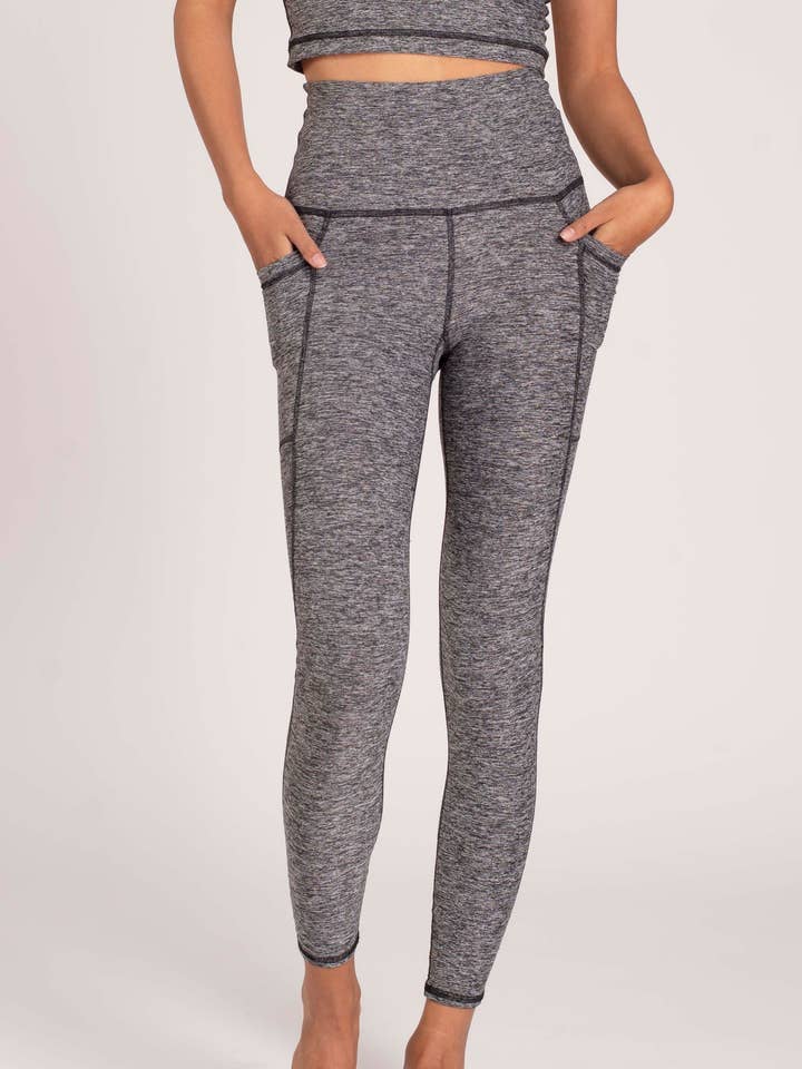 Spacedye Pocket High Waist Legging for wholesale by House of Trigal