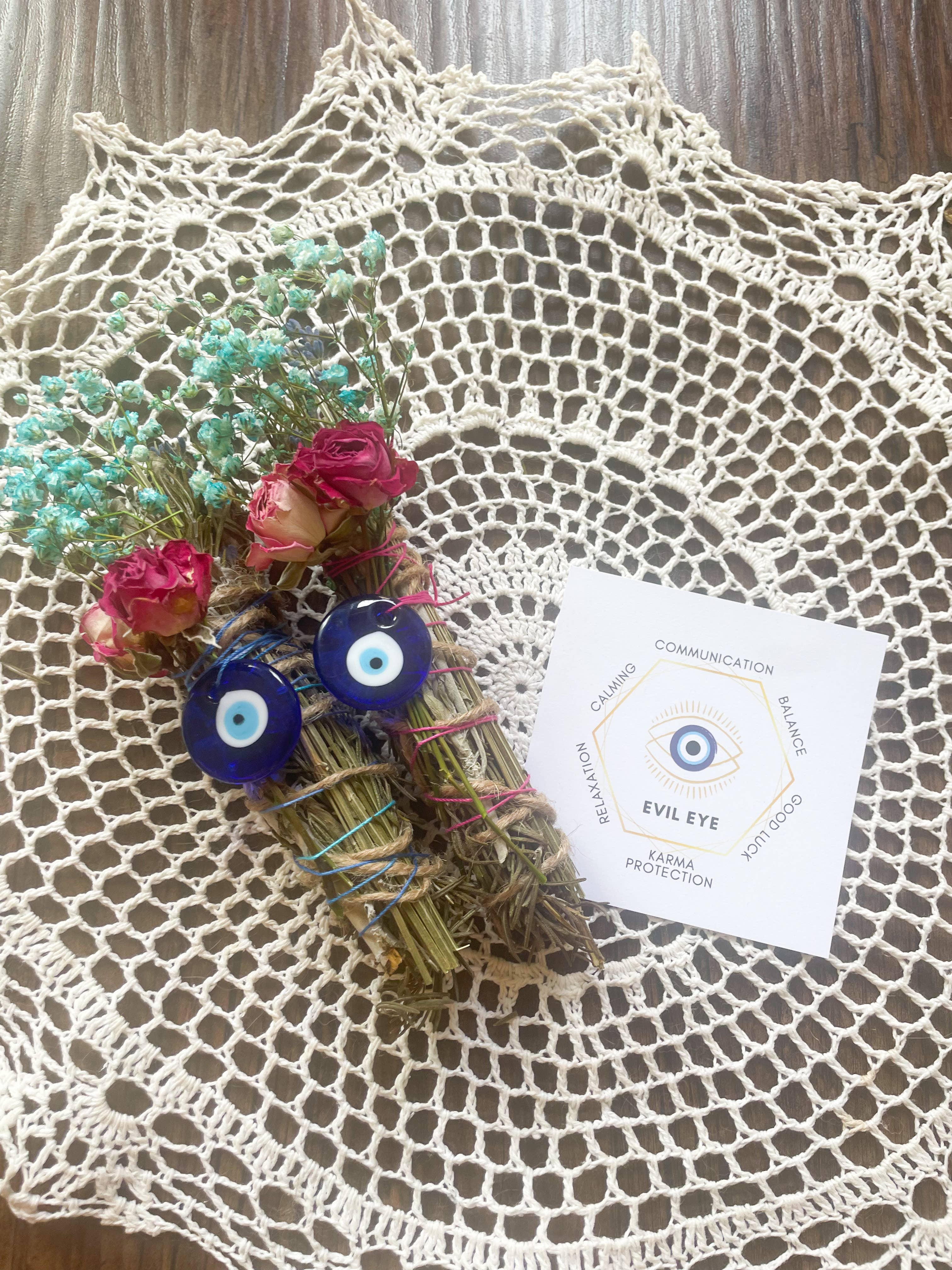 CharlieHaze - Wholesale Sage Bundle - Evil Eye Smudge Stick1