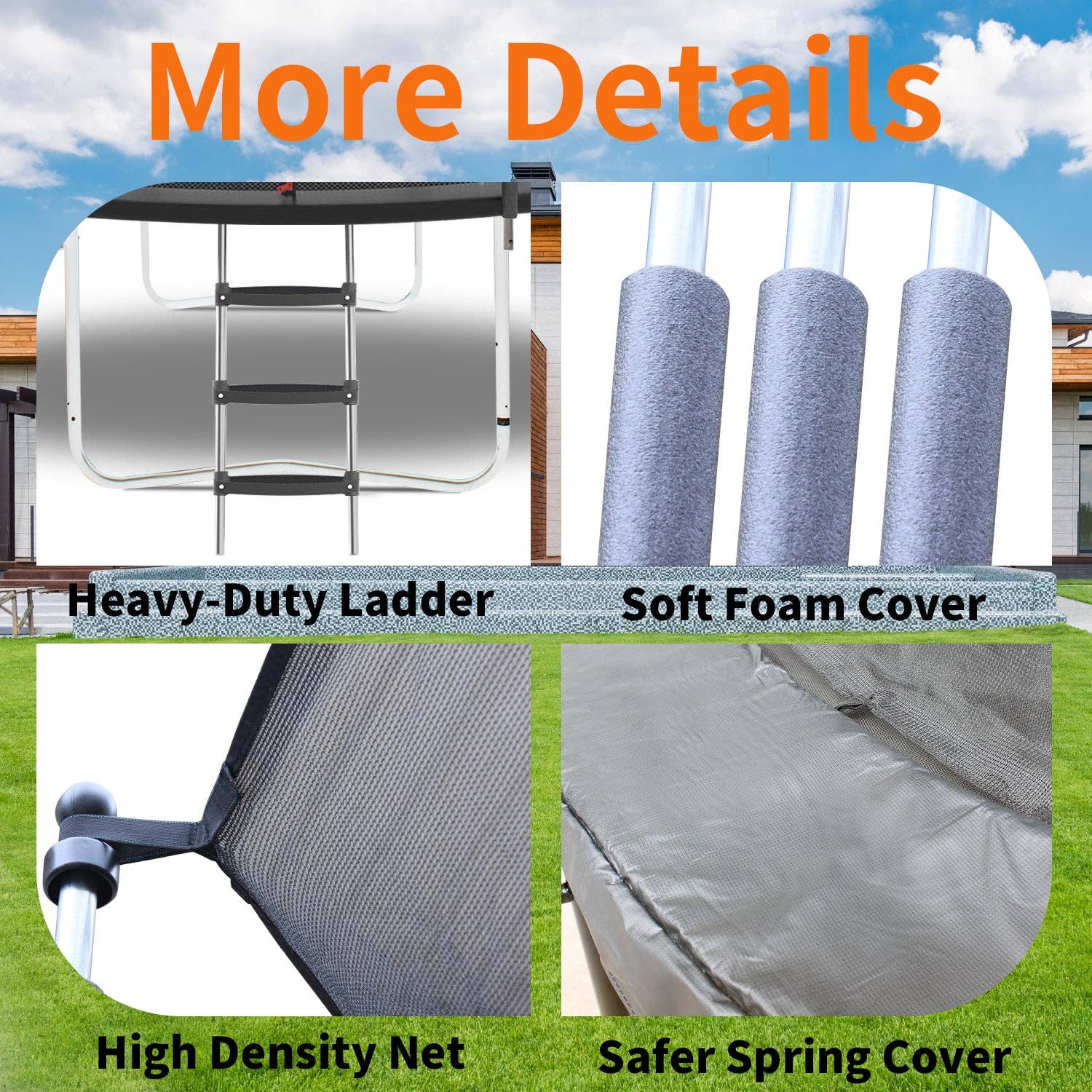 39F Inc. - Wholesale Sporting Accessories - 10FT Outdoor Trampoline with Safety Net and Padding4