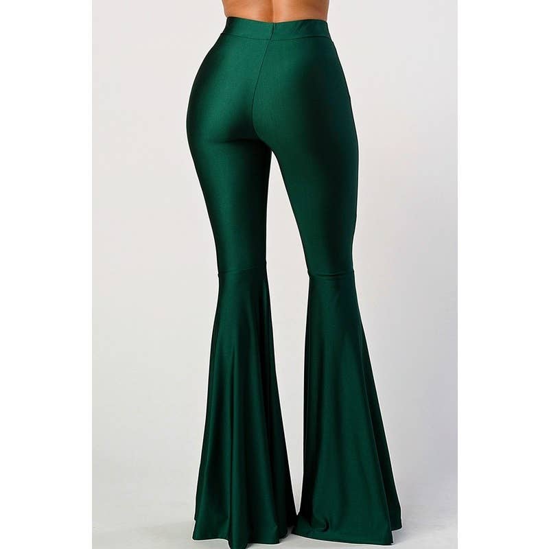 Lime All the Time - Wholesale Pants - Women's - Solid Bell Bottom Flare Pants5