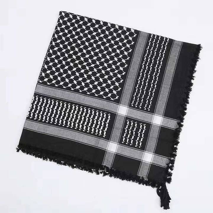 George's Regional - Wholesale Scarf - Unisex - Palestine Keffiyeh Scarf - Traditional Shemagh with Tassels3