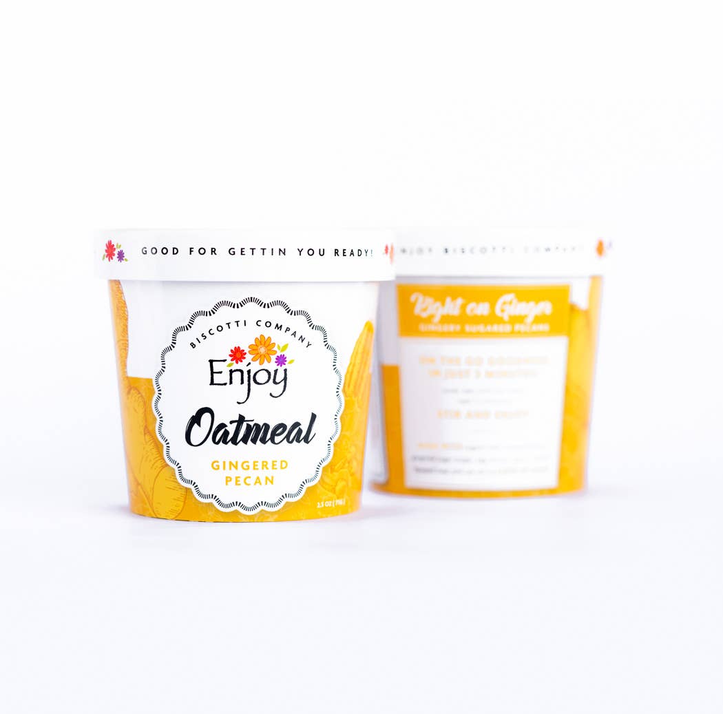 Enjoy Biscotti Company - Wholesale Oats - Oatmeal Cup - Gingered Pecan 2