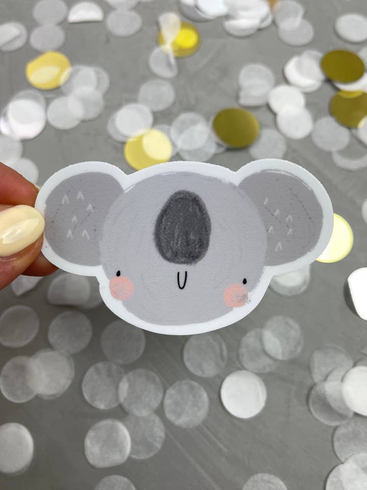 Autocollant XXL - Koala couché sous la pluie pour la vente par von.anne