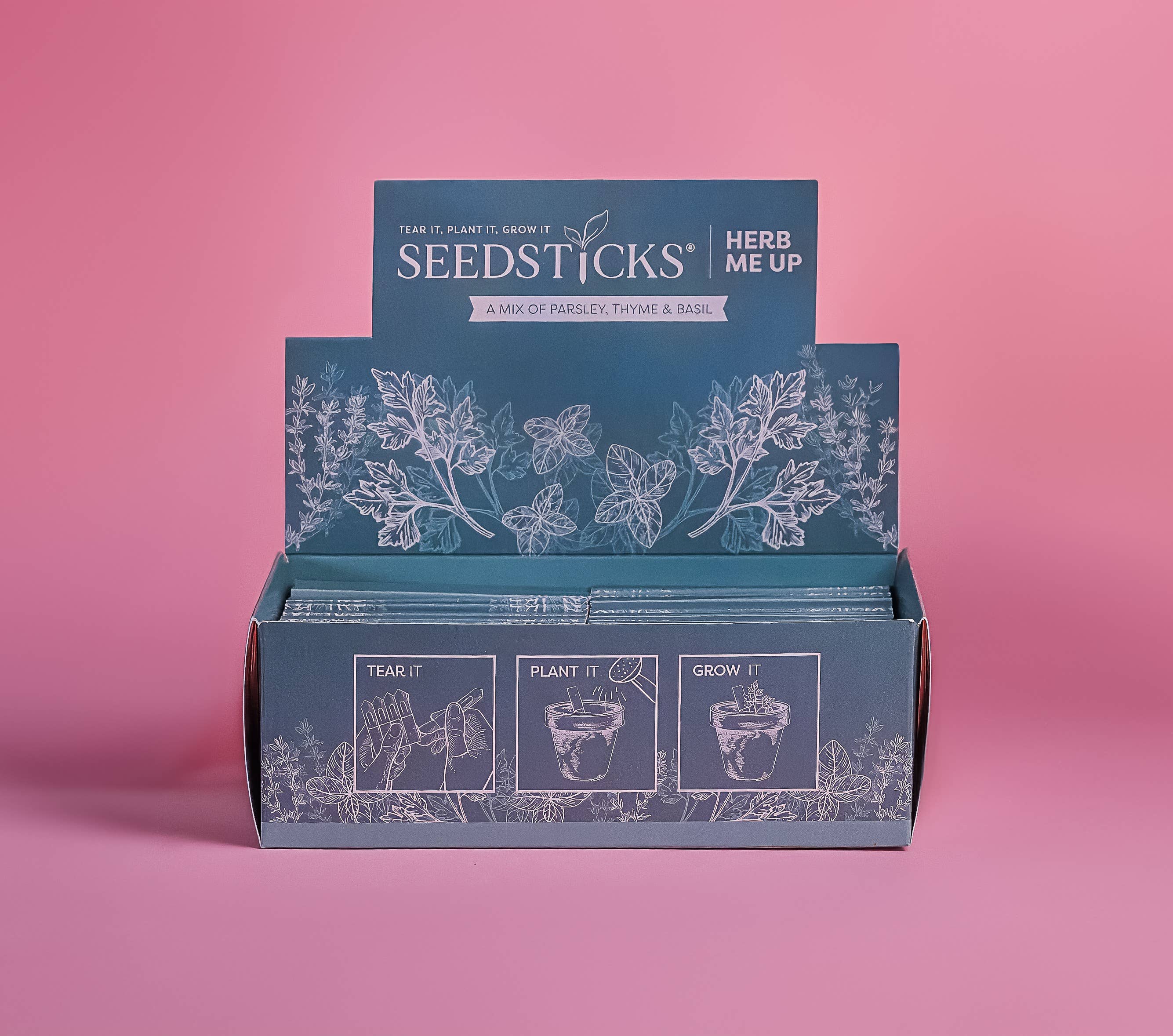 Seedsticks® – wholesale Plant seeds – Herb me up - Display Boxes5