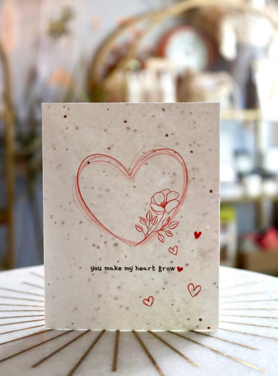 The Raven’s Edge Studio - Wholesale Valentine's Day Card - Plantable Love Card | Eco Valentine Card | Heart Grow | LH43