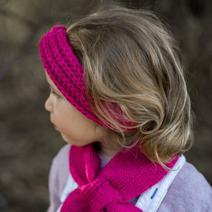 Acorn Kids - Wholesale Fashion Headband - Kids - Juniper Headwrap Fushia2