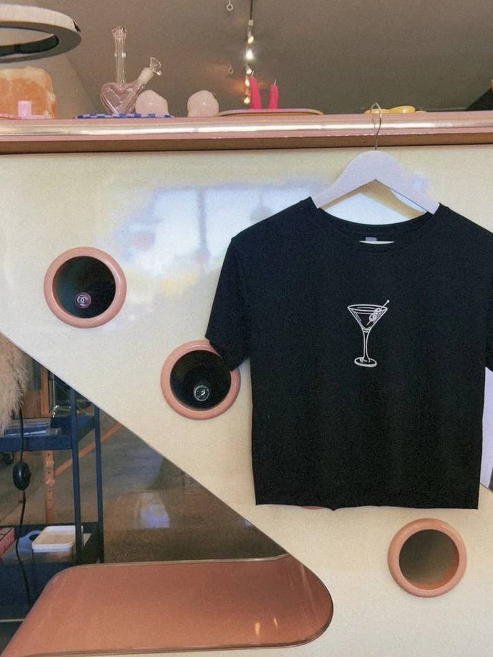 SHOP GASCO - Wholesale Blouse - Women's - Yin Yang Martini Crop Top