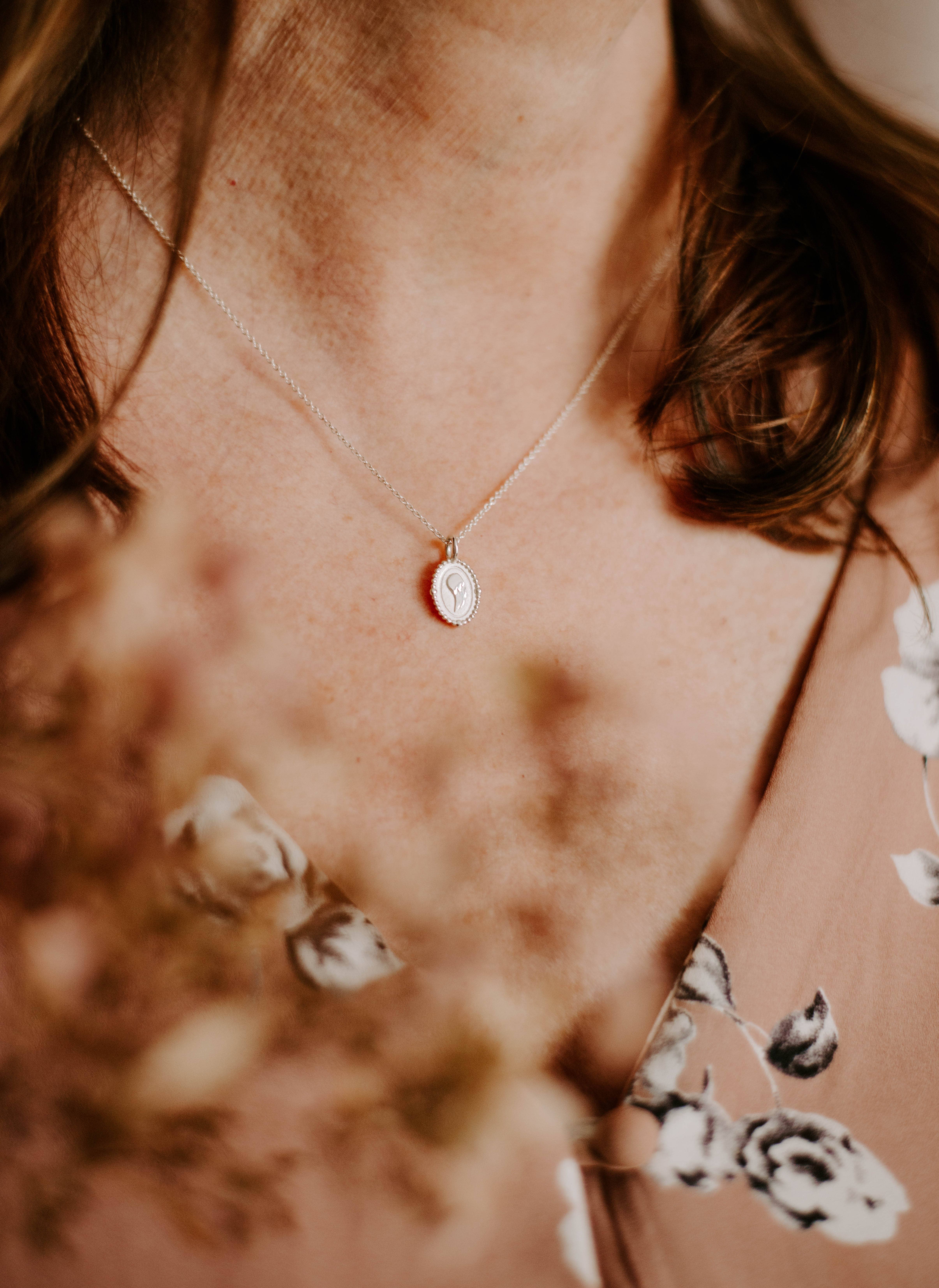 Erin Pelicano Jewelry - Wholesale Pendant/Charm Necklace - Mini Angel Wing Charm Necklace - 14k Gold2