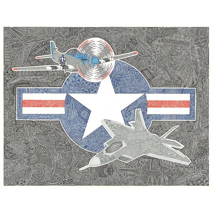 Art Print - Flight of the Fighter for wholesale by Viz Art Ink