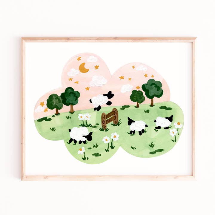 Räkna Får Art Print för wholesale av Sabina Fenn