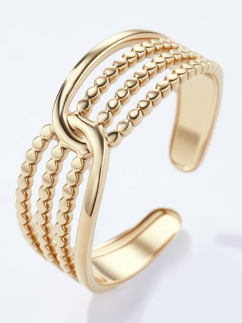 Stainless steel ring 424RX128 for wholesale by BYREN | ÉLINE L'ATELIER