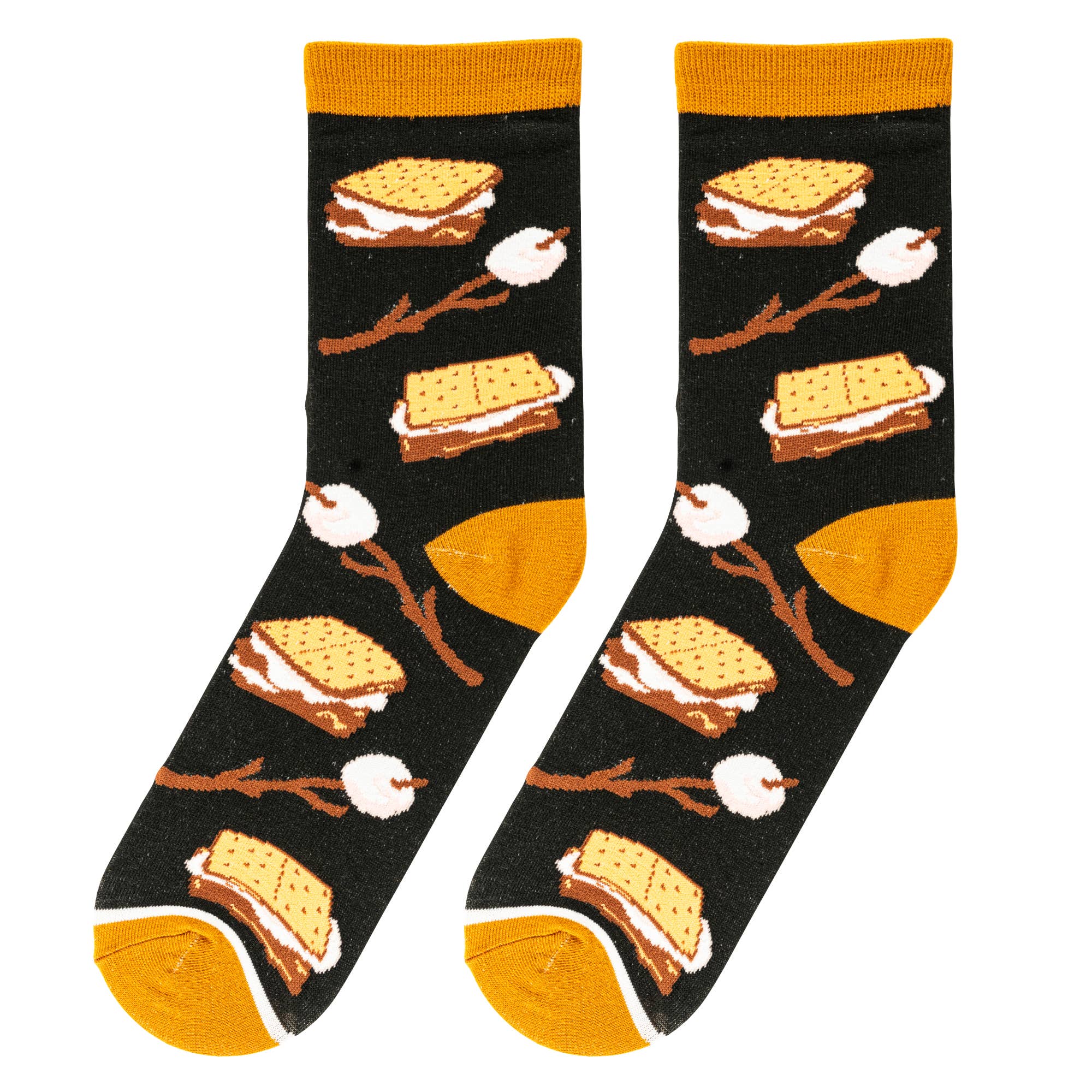 Crazy Socks - Wholesale Socks - Women's - Smores Women's Crew Folded Socks2