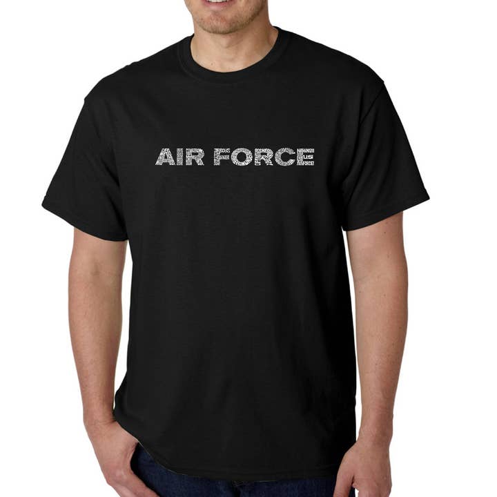 Men's Word Art T-shirt - Lyrics To The Air Force for wholesale by LA Pop Art