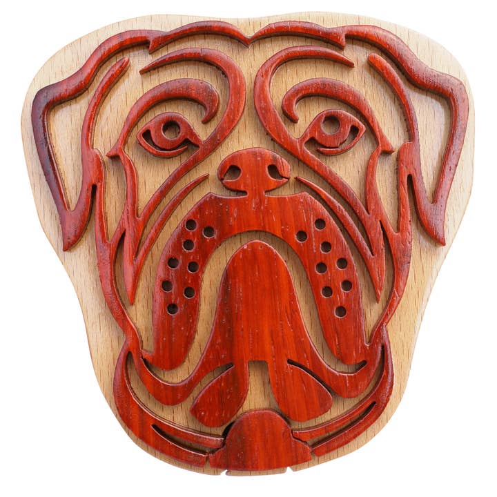 jelly roll box – Großhandel Dekoschachteln – Boxer Dog Tribal Art Puzzlebox mit verstecktem Fach