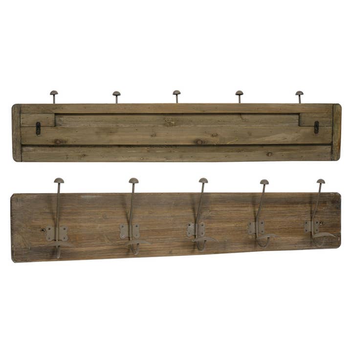Deluxe Import Trading - Wholesale Coat Rack - Rustic Vintage Hanger Coat W/ 5 Hooks