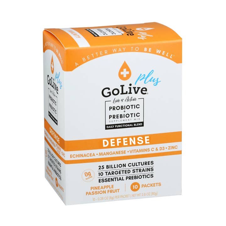 GoLive & Lively Wellness - Wholesale Oral Supplement/Vitamin - Immune Defense Synbiotic (Probiotic + Prebiotic) 10-Ct4