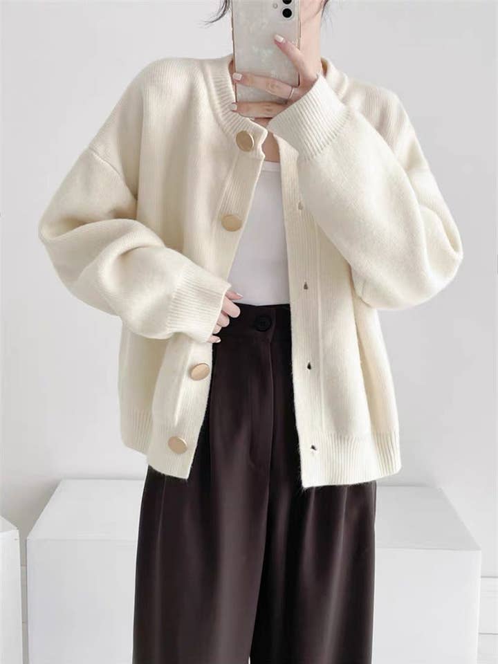 Marayn - Wholesale Cardigan – Women’s - Chic Knit Cardigan Korean Style Cozy Modern12